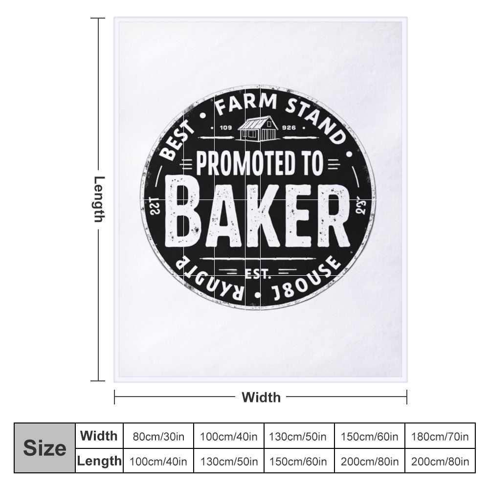 Ultra-Soft Flannel Blanket Promoted to Baker
