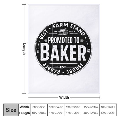 Ultra-Soft Flannel Blanket Promoted to Baker