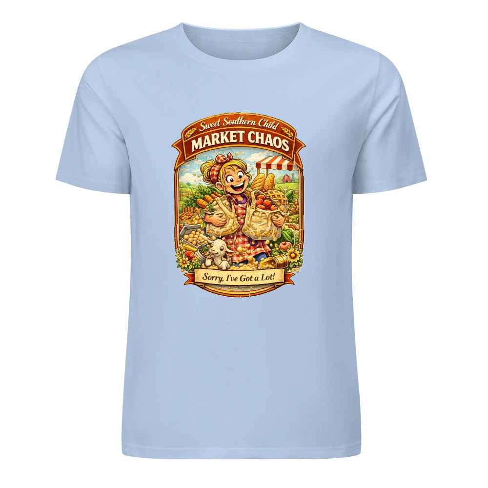 New Pure cotton short sleeved T-shirt market chaos