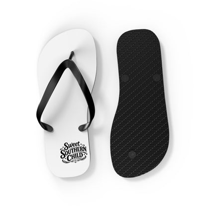 Sweet Southern Flip Flops – Classic White Beach Sandals