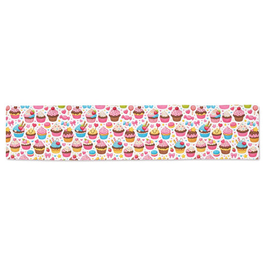 Cupcakes Thickiy Ronior Table Runner  16"x 72"