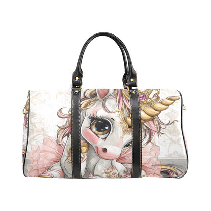 HELLO-OH-DOLLIE UNICORN BALLERINA Travel Bag (Black) (Model1639)