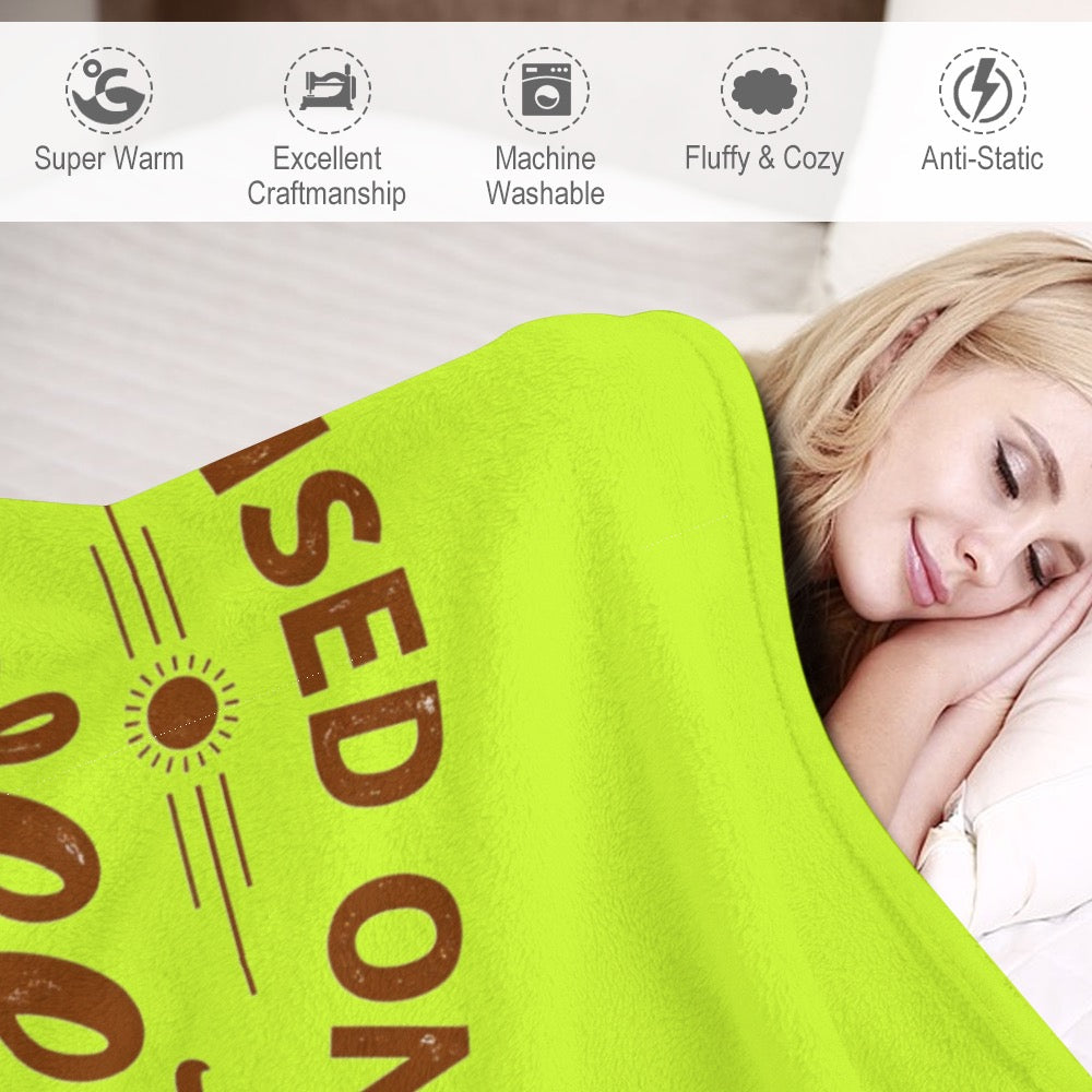 Ultra-Soft Flannel Blanket Raised on sweet tea
