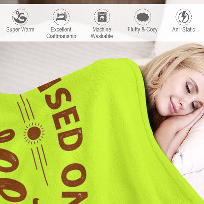 Ultra-Soft Flannel Blanket Raised on sweet tea