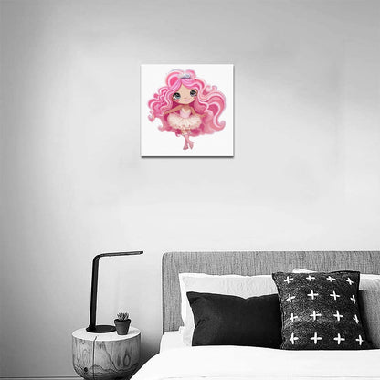 Dollie ballet Frame Canvas Print 12"x12"