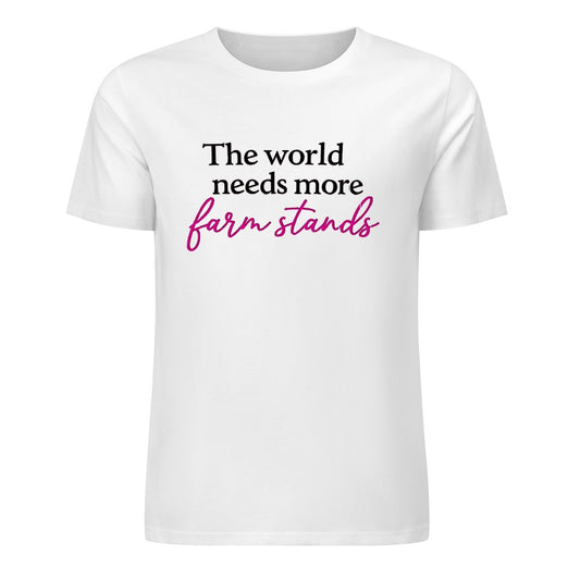 New Pure cotton short sleeved T-shirt the world needs more farmstands