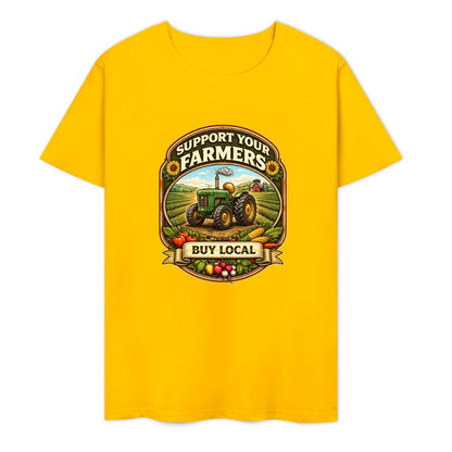New Pure cotton short sleeved T-shirt Support your farmers