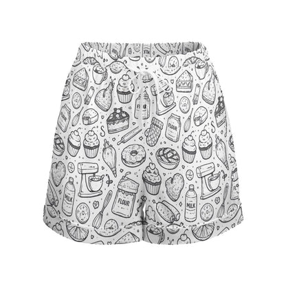 HP High Waist Loose Elastic Waist Shorts