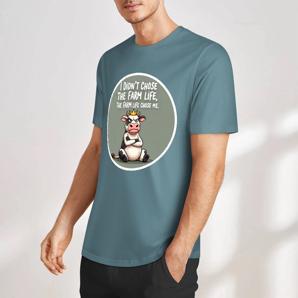 New Pure cotton short sleeved T-shirt the FARM chose me