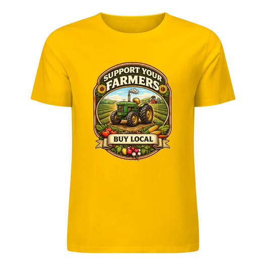 New Pure cotton short sleeved T-shirt Support your farmers
