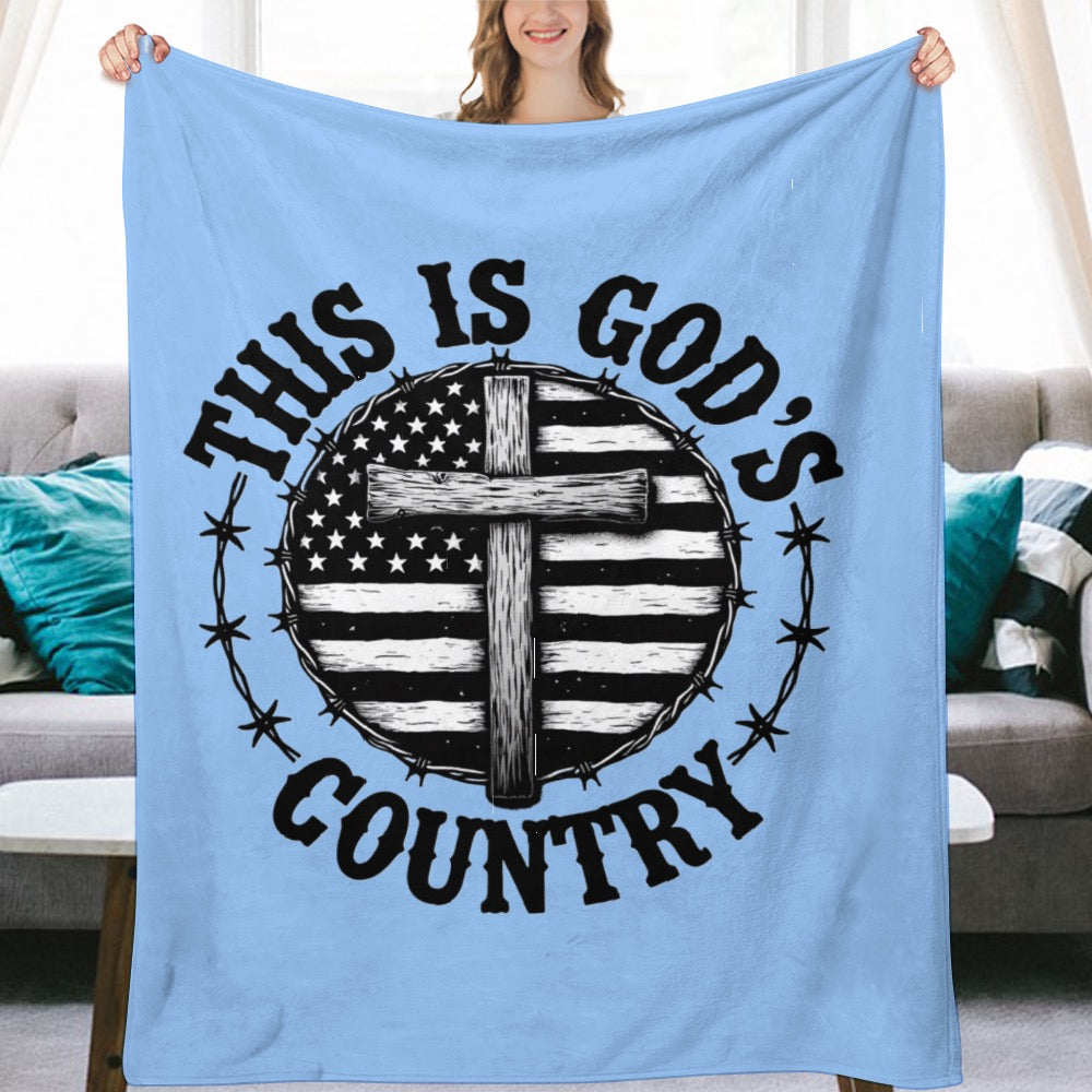 Ultra-Soft Flannel Blanket This is God’s country