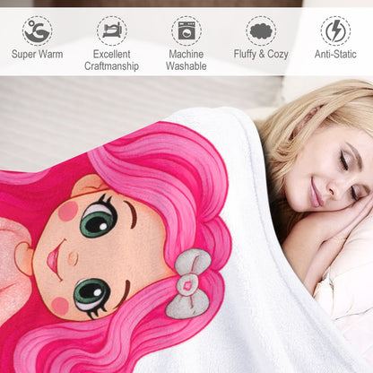 Hello oh Dollie Ultra-Soft Flannel Blanket