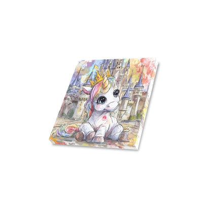 Cute unicorn Frame Canvas Print 12"x12"