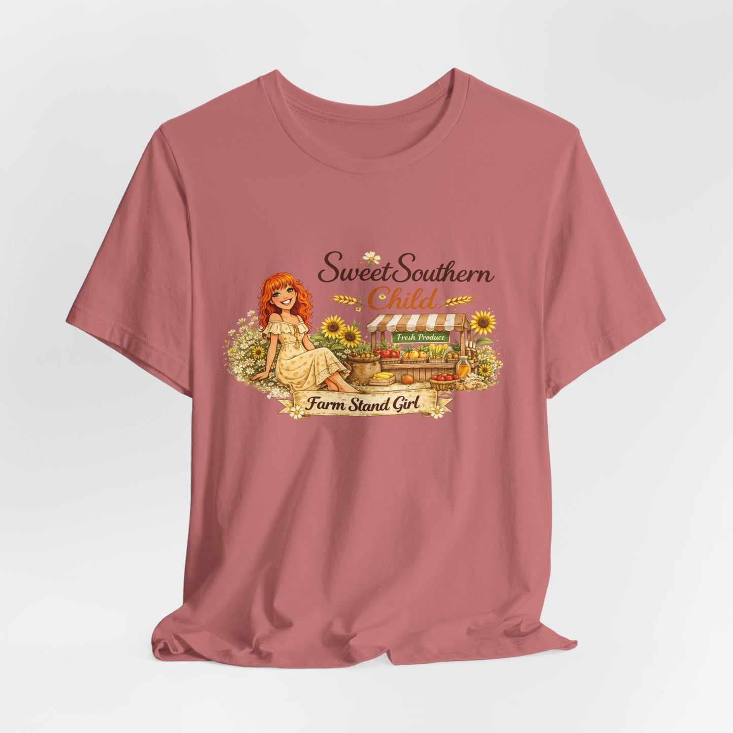 Sweet Southern Child Tee — Farm Sweet Girl Vintage Graphic T-Shirt