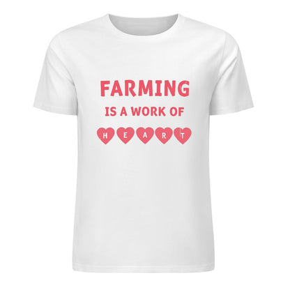 New Pure cotton short sleeved T-shirt farming is a work of Heart