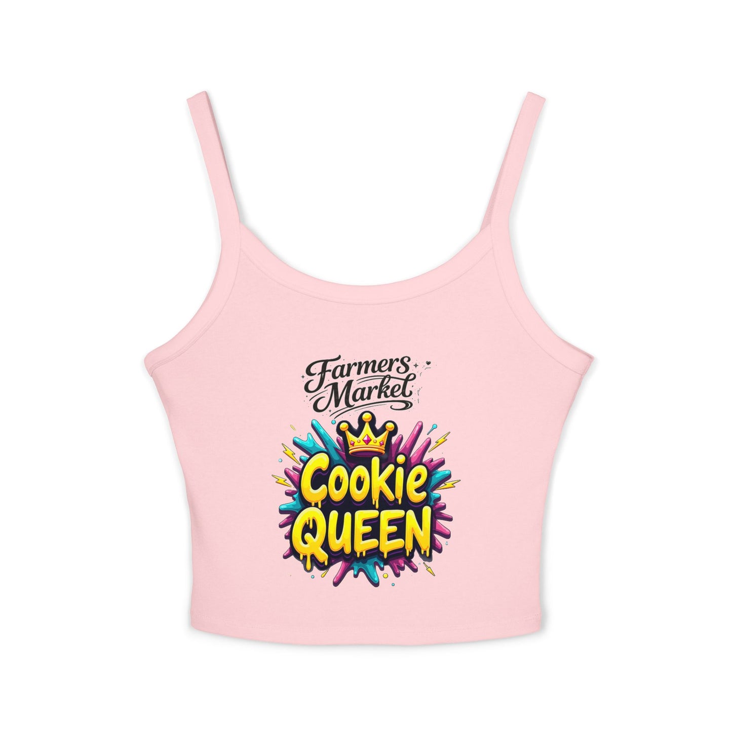 Cookie Queen Crop Tank — Sweet Southern Child Graphic Spaghetti Strap Top