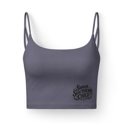 Luxe Crop Bra — “Sweet Southern Child” Graphic