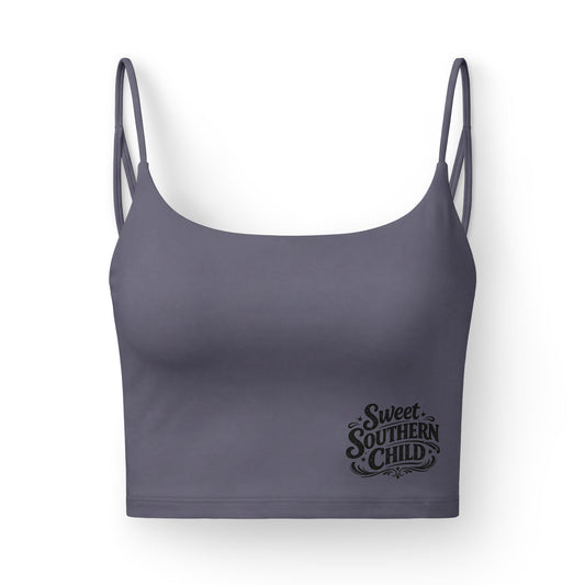 Luxe Crop Bra — “Sweet Southern Child” Graphic