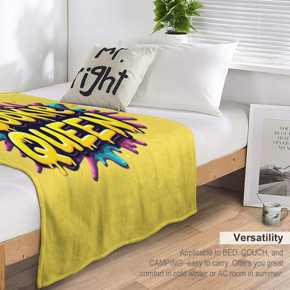 Ultra-Soft Flannel Blanket Cookie queen