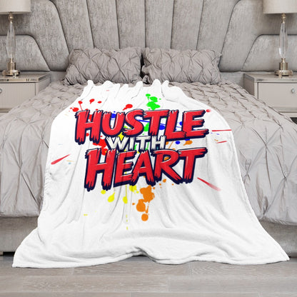 Ultra-Soft Flannel Blanket Hassle with heart