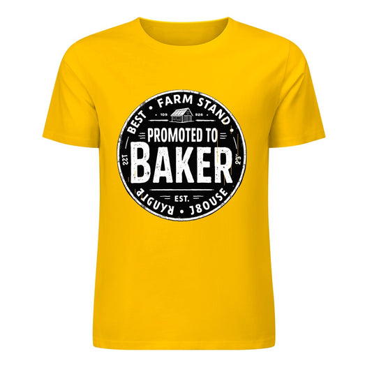 New Pure cotton short sleeved T-shirt Promoted to Baker
