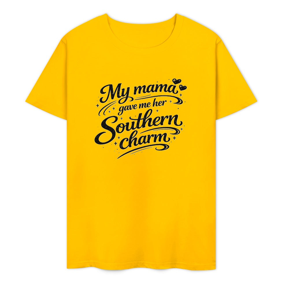 New Pure cotton short sleeved T-shirt I got my charm from