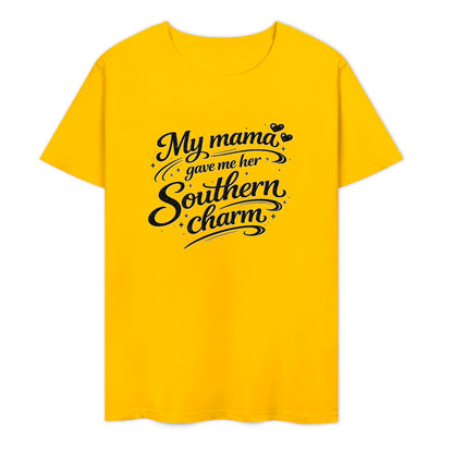 New Pure cotton short sleeved T-shirt I got my charm from