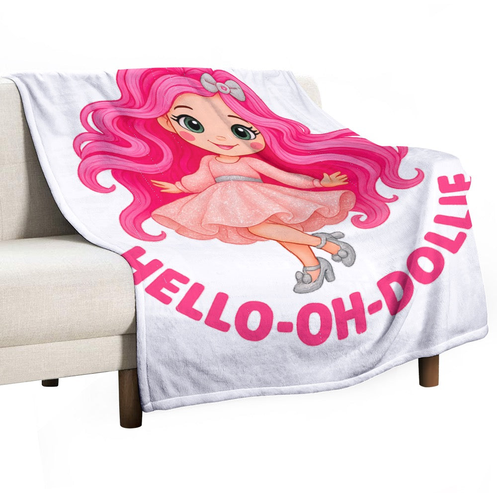 Hello oh Dollie Ultra-Soft Flannel Blanket