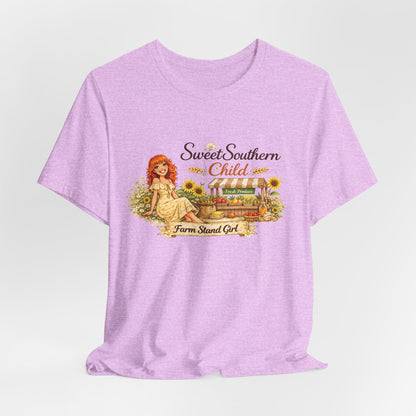 Sweet Southern Child Tee — Farm Sweet Girl Vintage Graphic T-Shirt