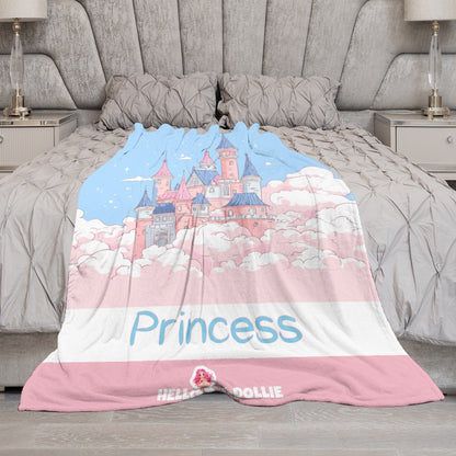 HELLO-OH-DOLLIE PRINCESS Ultra-Soft Flannel Blanket 40”x50”