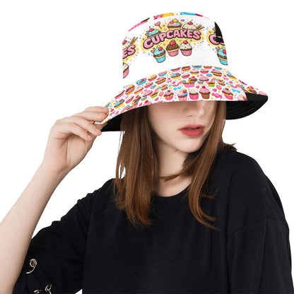 Cupcakes Women's All Over Print Bucket Hat
