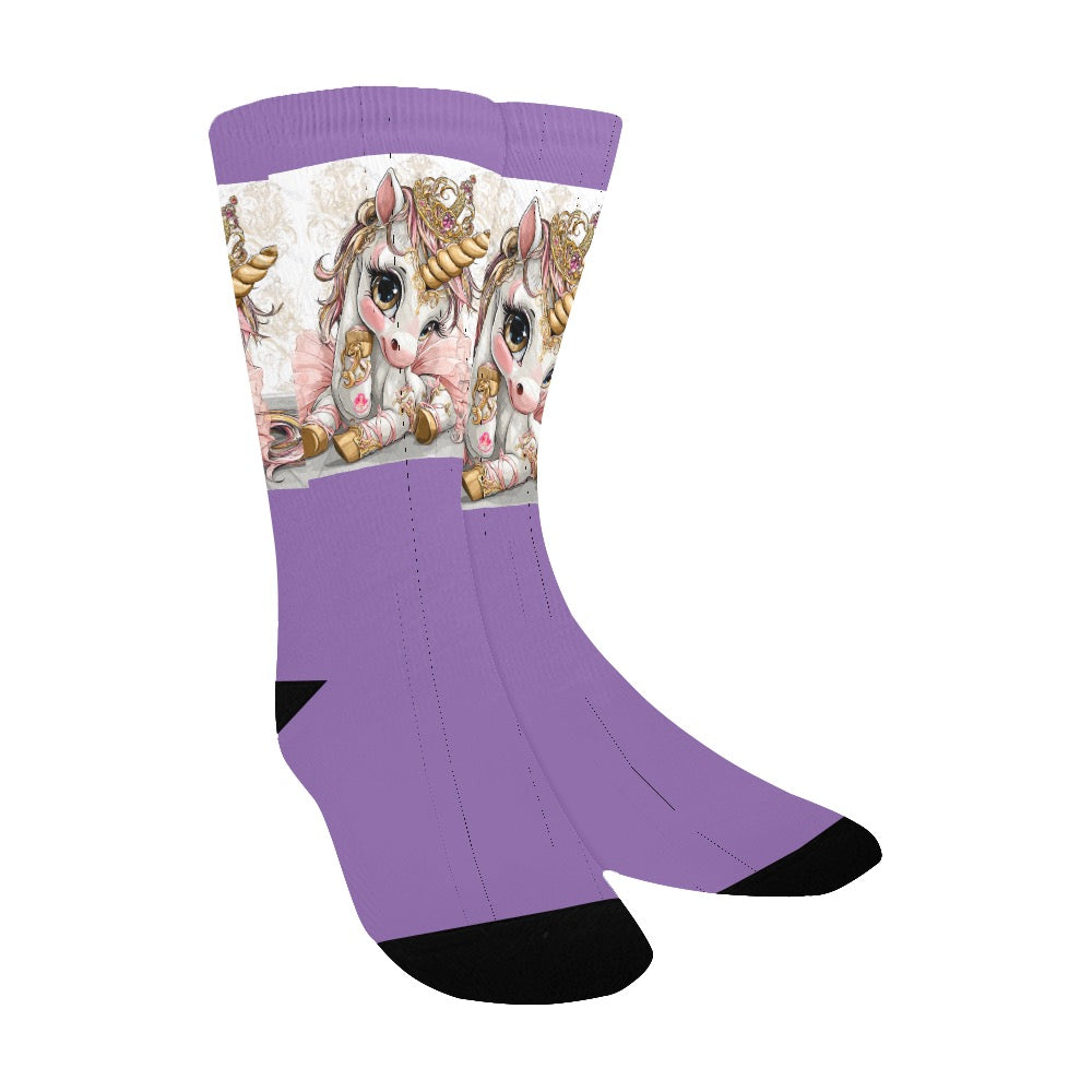 Unicorn Kid's Custom Socks