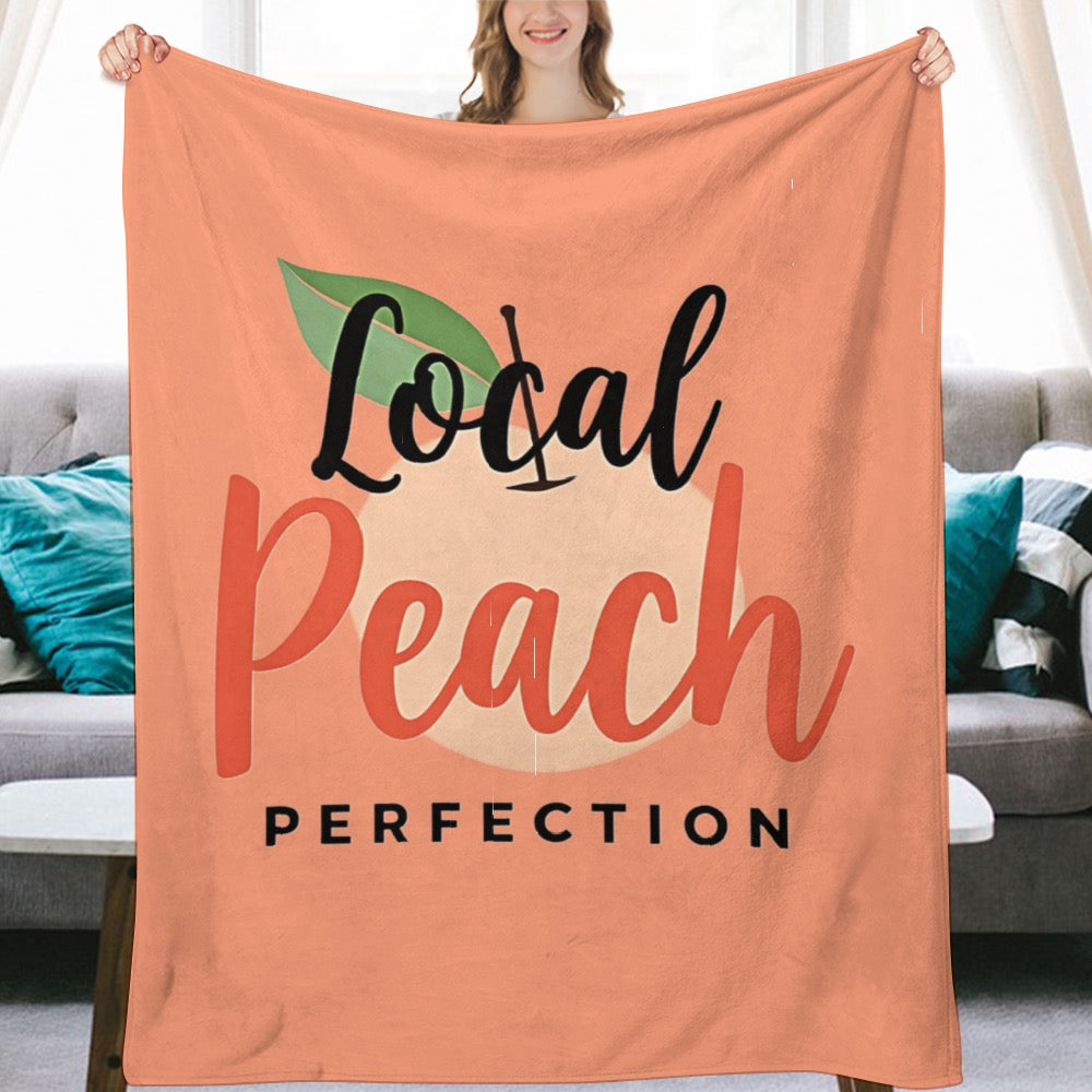 Ultra-Soft Flannel Blanket Local peach perfection