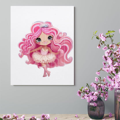 HELLO-OH-Dollie artwork Canvas Print Multiple sizes Unframed & Framed (Vertical)