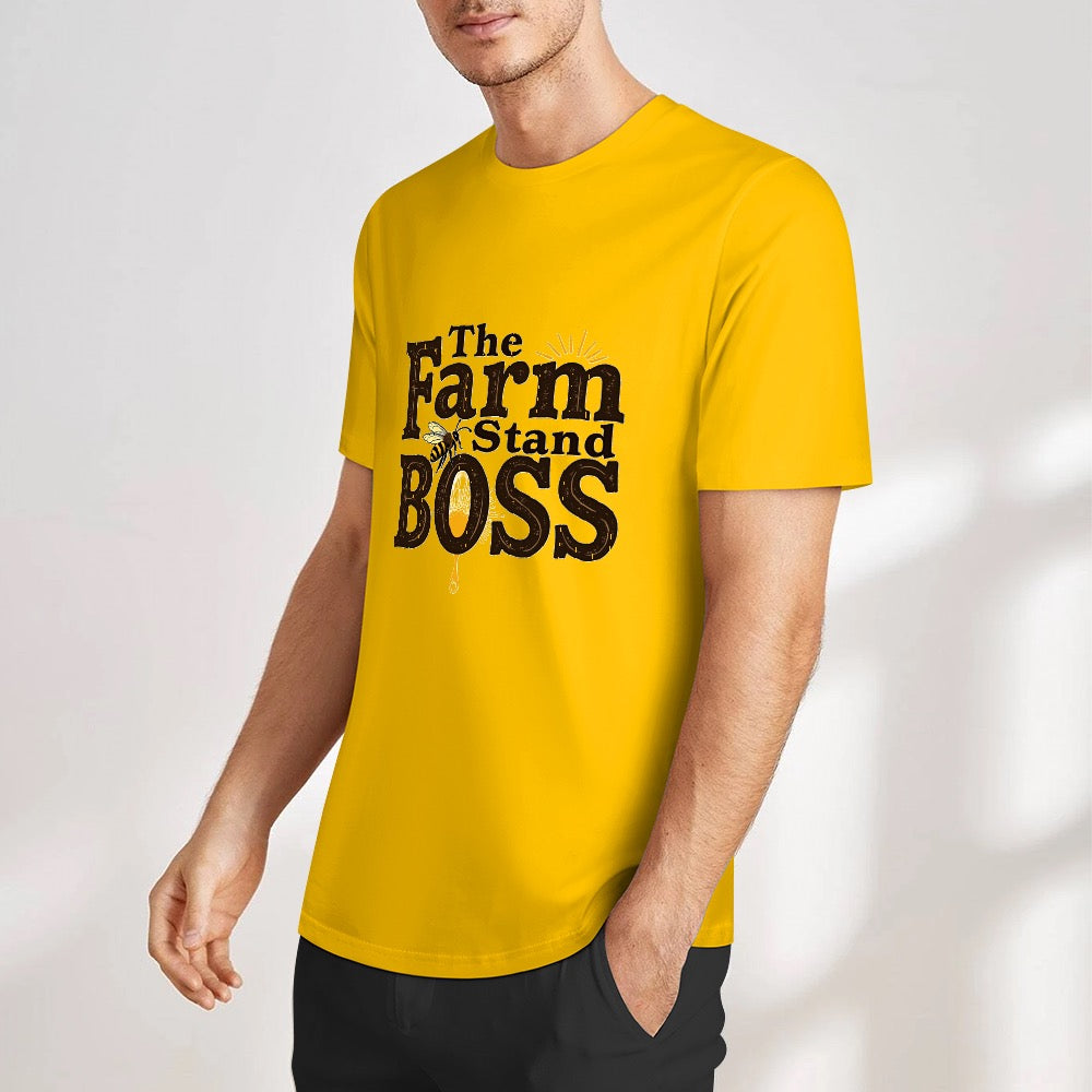 New Pure cotton short sleeved T-shirt the form stand boss