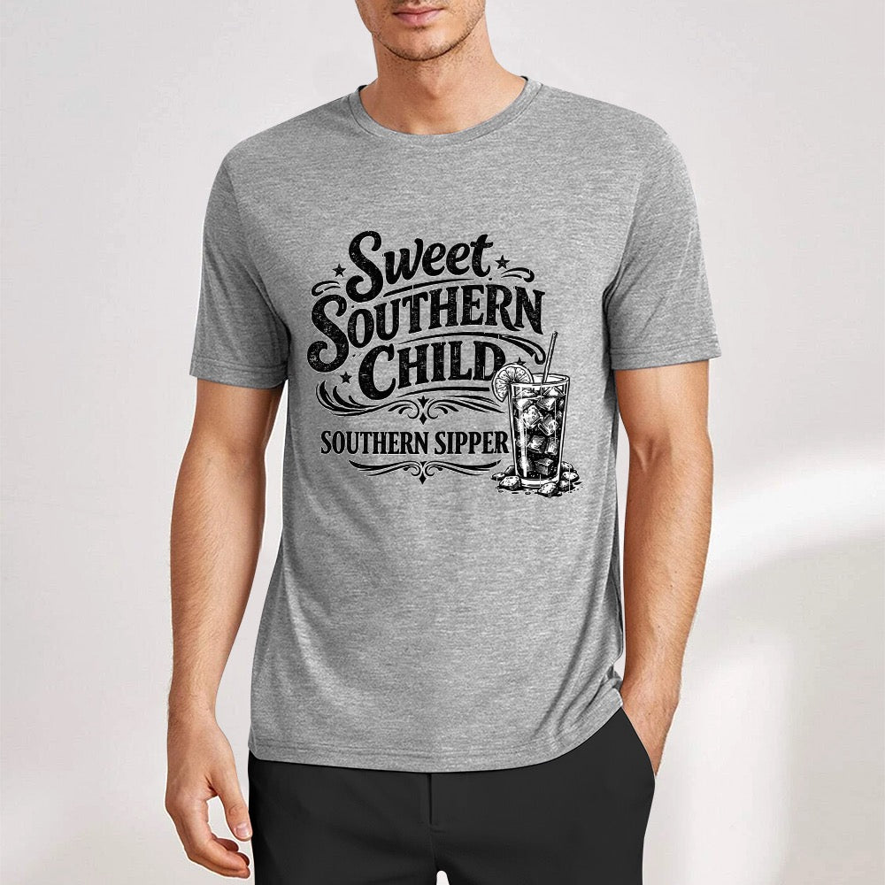 New Pure cotton short sleeved T-shirt southern child Southern sipper