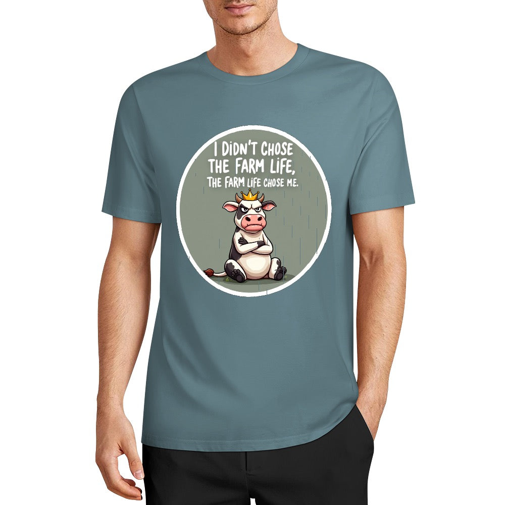New Pure cotton short sleeved T-shirt the FARM chose me