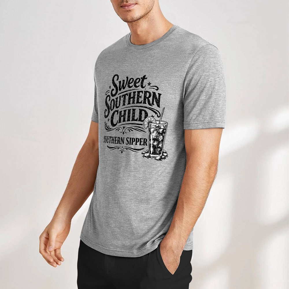 New Pure cotton short sleeved T-shirt southern child Southern sipper