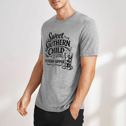 New Pure cotton short sleeved T-shirt southern child Southern sipper