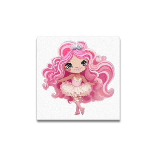 Dollie ballet Frame Canvas Print 12"x12"