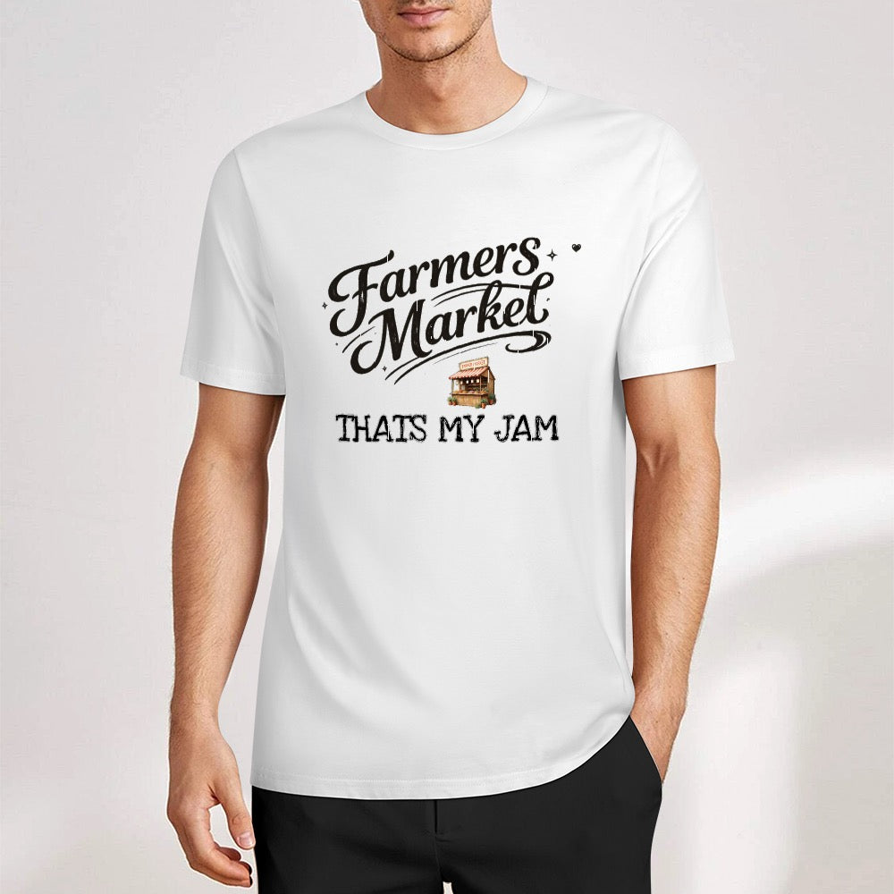 New Pure cotton short sleeved T-shirt farmers markets that’s my jam