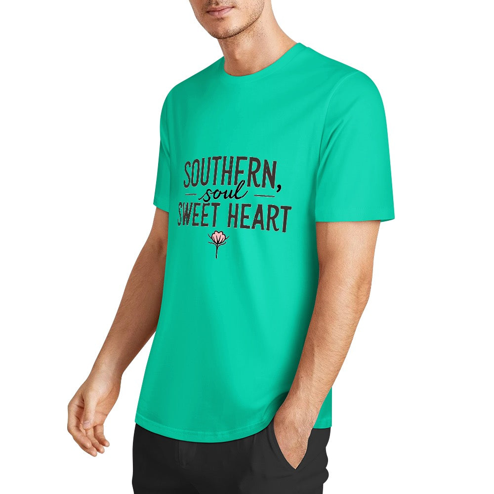 New Pure cotton short sleeved T-shirt Southern soul sweet heart