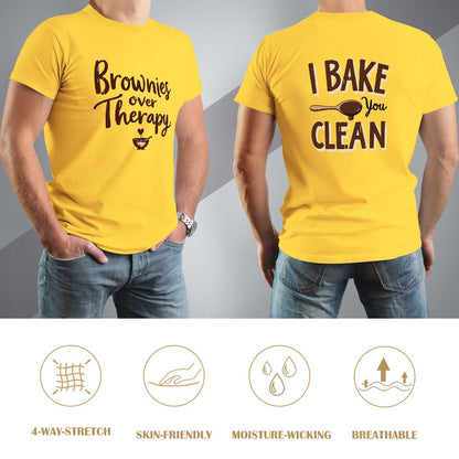 New High quality Men's T-shirt 100% Cotton Brownies over therapy