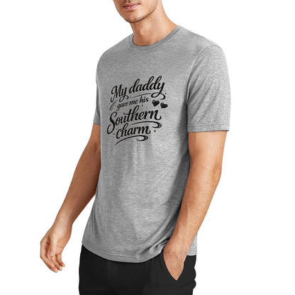 New Pure cotton short sleeved T-shirt I got my charm for my daddy