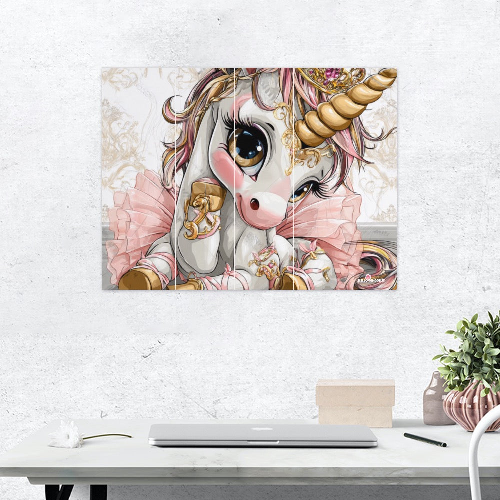 Hello-oh-Dollie unicorn ballerina Canvas Print Multiple sizes No Frame
