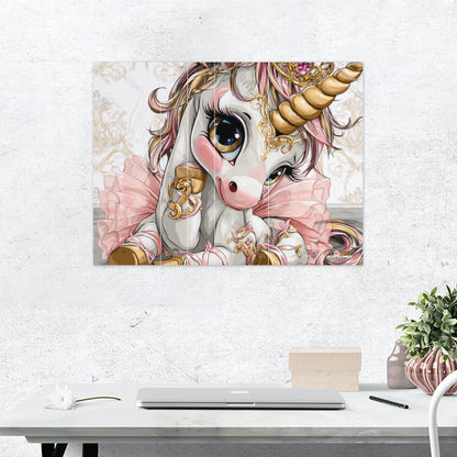 Hello-oh-Dollie unicorn ballerina Canvas Print Multiple sizes No Frame