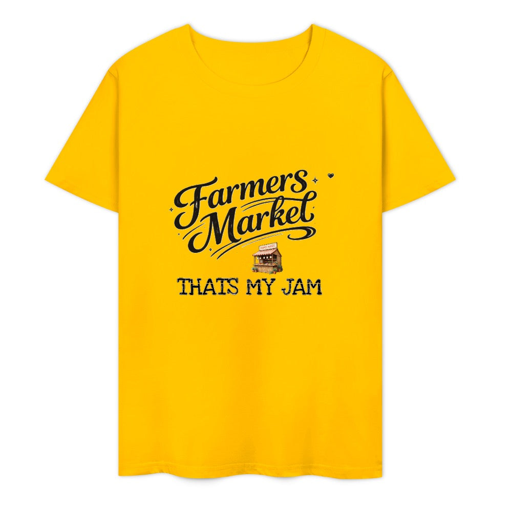 New Pure cotton short sleeved T-shirt Farmers Market that’s my jam