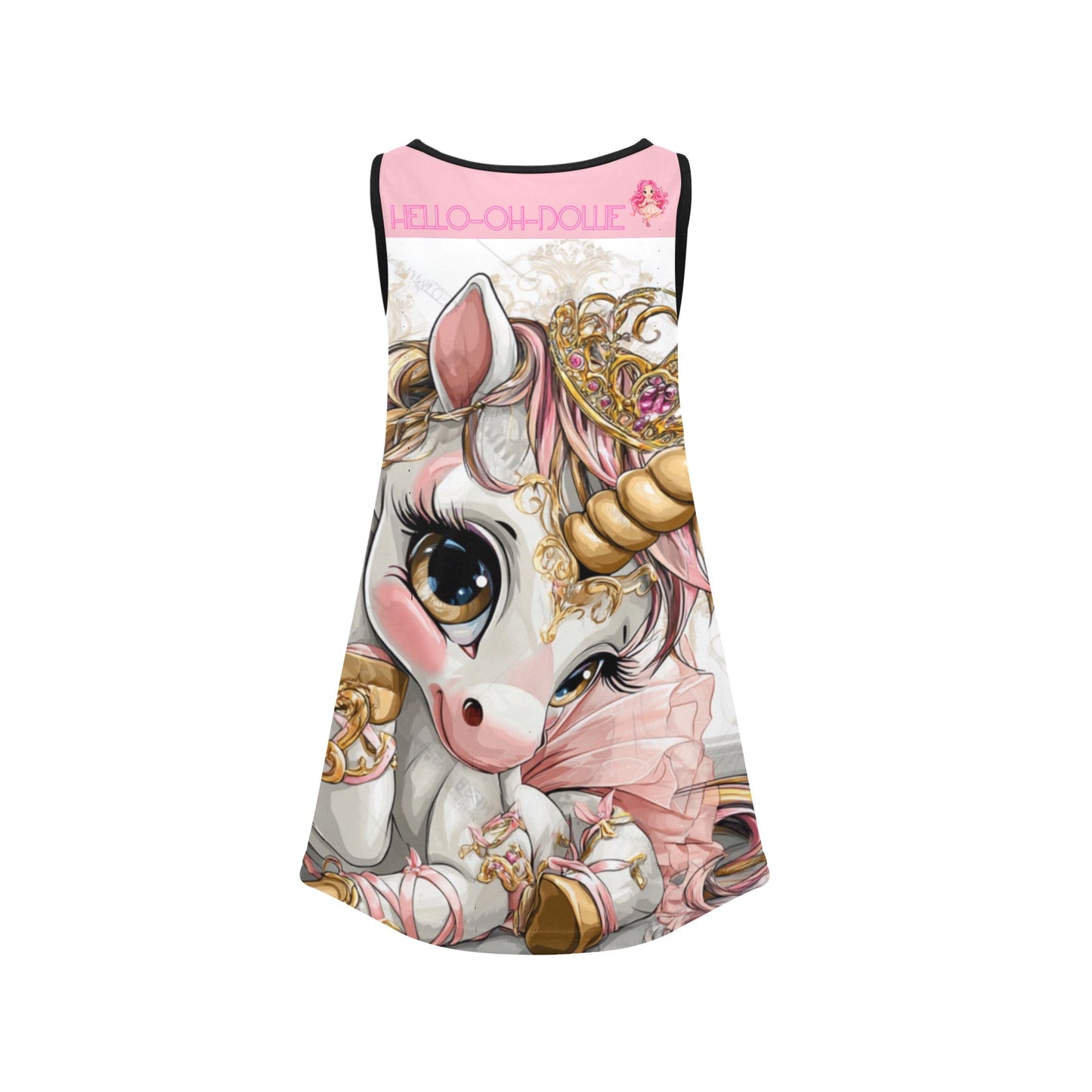 Hello-Oh-Dollie Girls' Sleeveless Dress (D58)