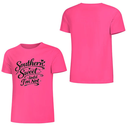 New Pure cotton short sleeved T-shirt Front print Multiple colors