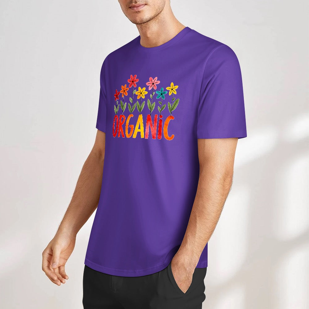 New Pure cotton short sleeved T-shirt organic